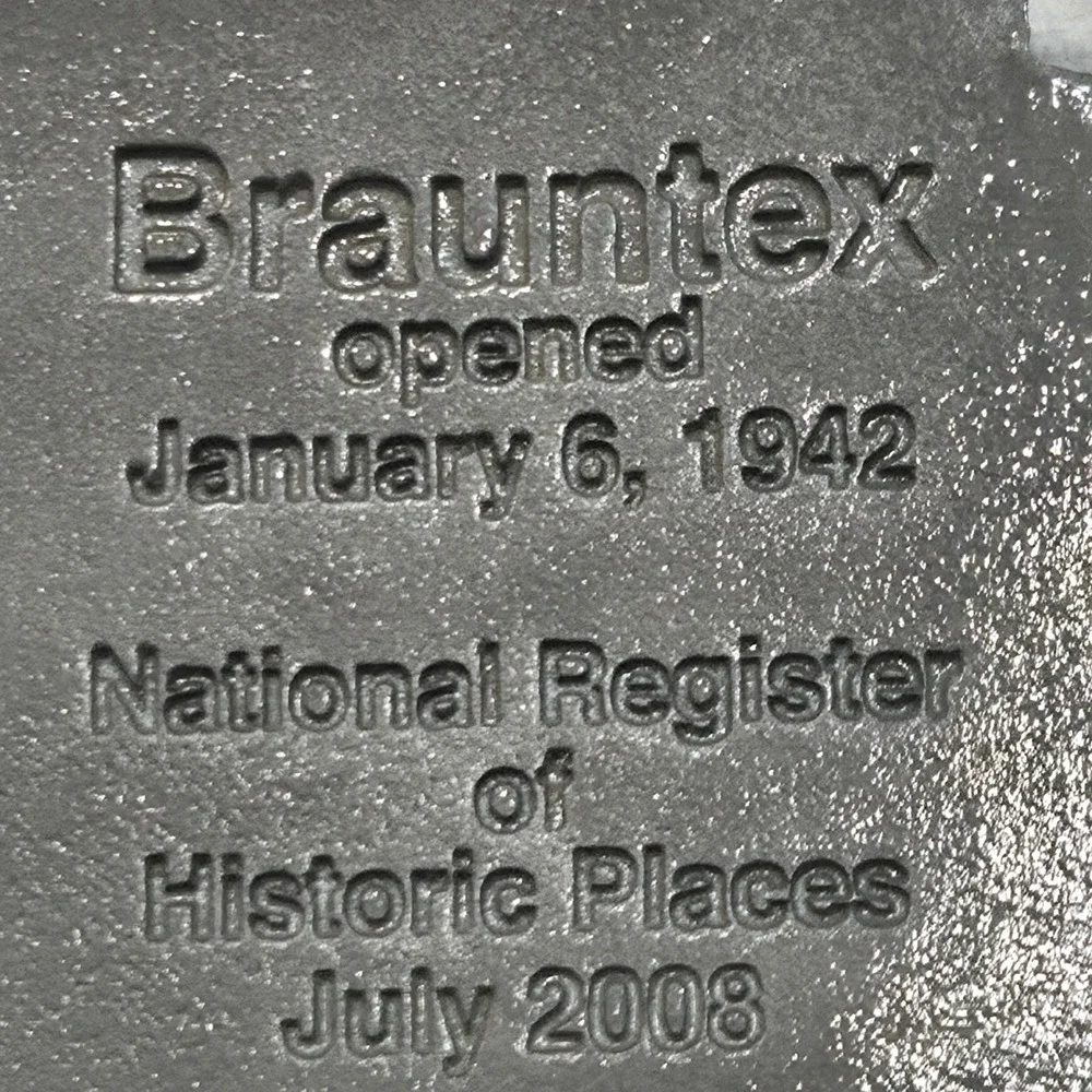 Brauntex Theatre New Braunfels Texas Historic Landmark Pewter/Enamel Ornament